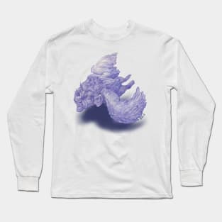 Purple Baba Yaga on the Breeze Long Sleeve T-Shirt